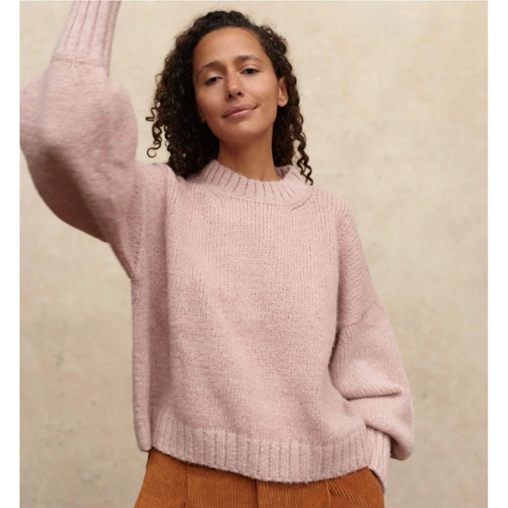 Christy Dawn Blush Scoop Neck Knit Sweater
